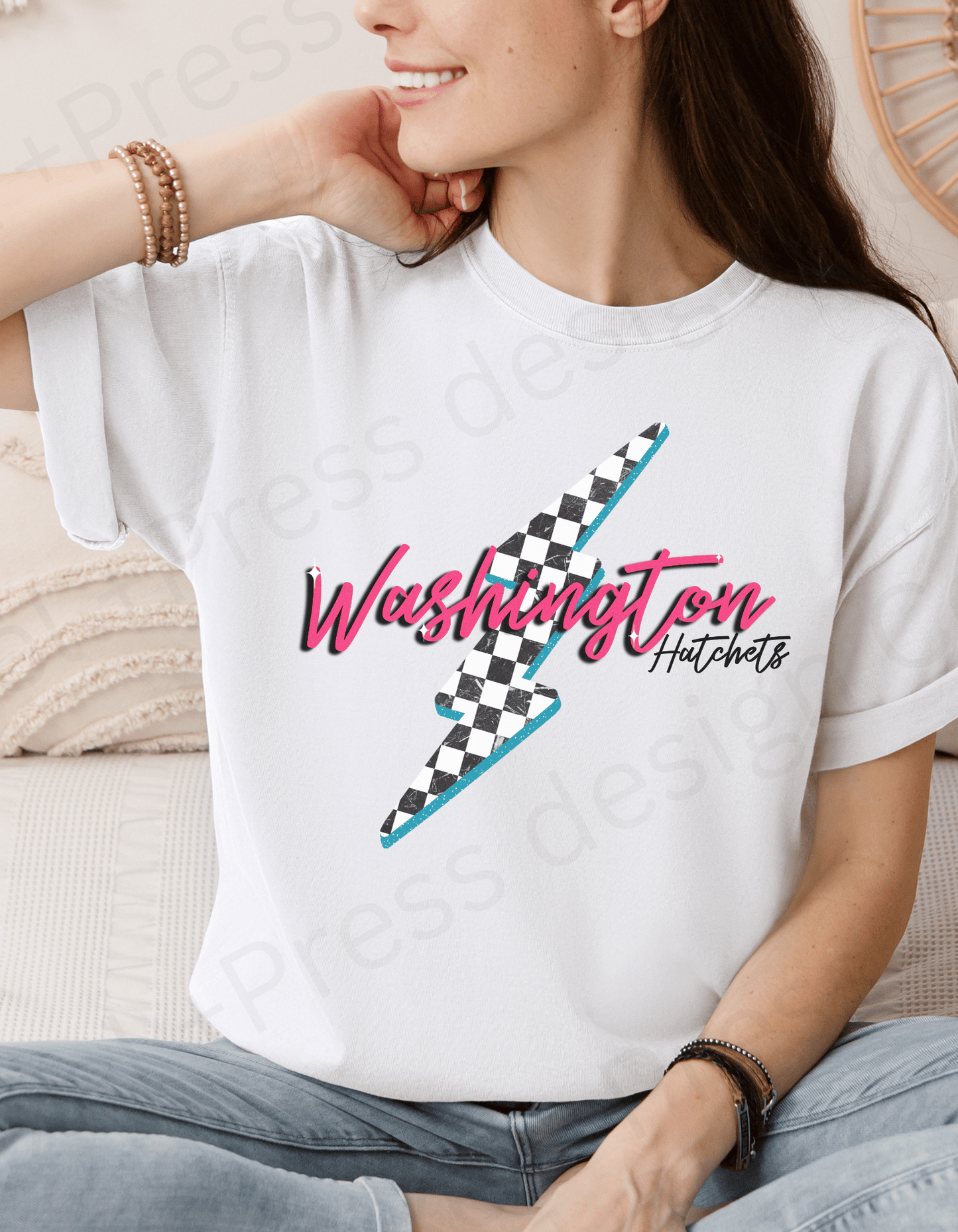 Retro school spirit tee