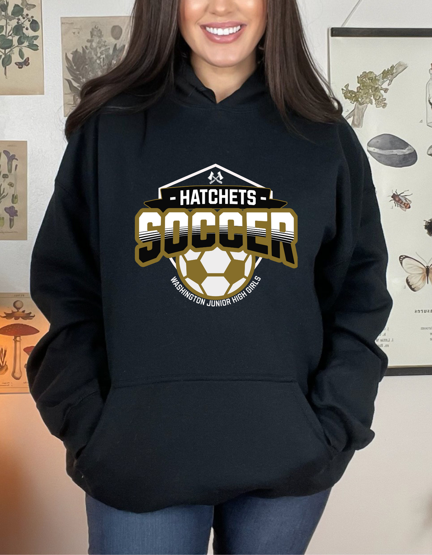Hatchets Soccer – Tee & Hoodie (Washington Junior High Girls)