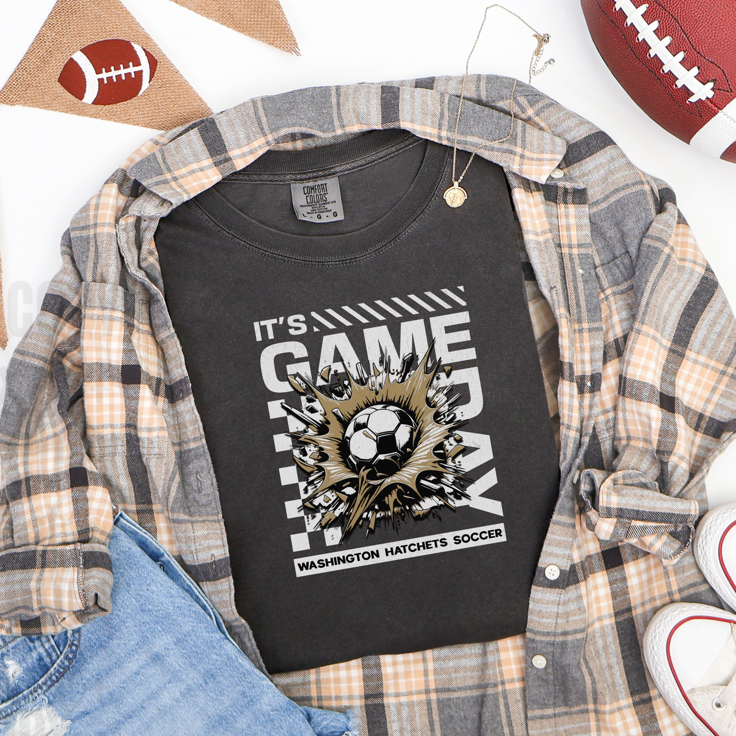 ⚽ Game Day Blast – Hatchets Soccer Tee (Infant–Adult)