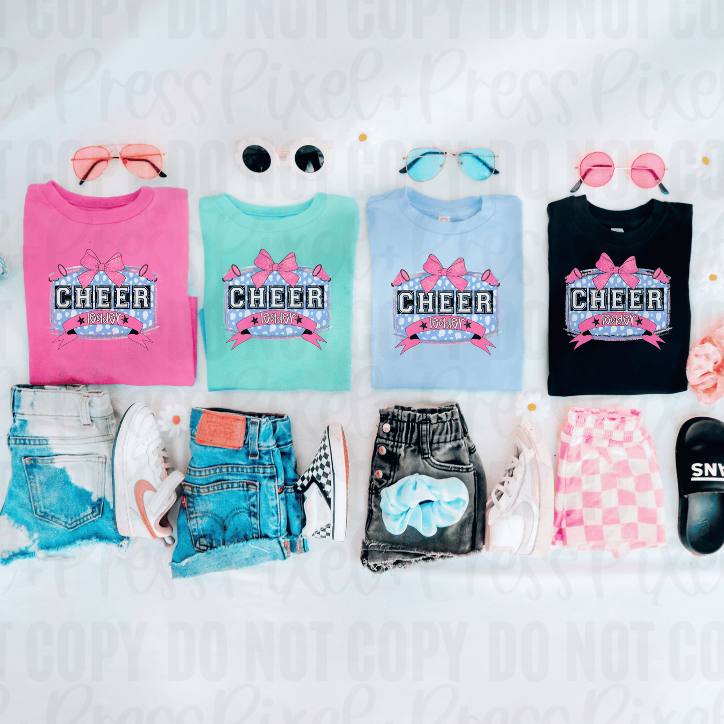 Pom Pom Power Tee – Cheerleader Shirt for Toddlers to Adults