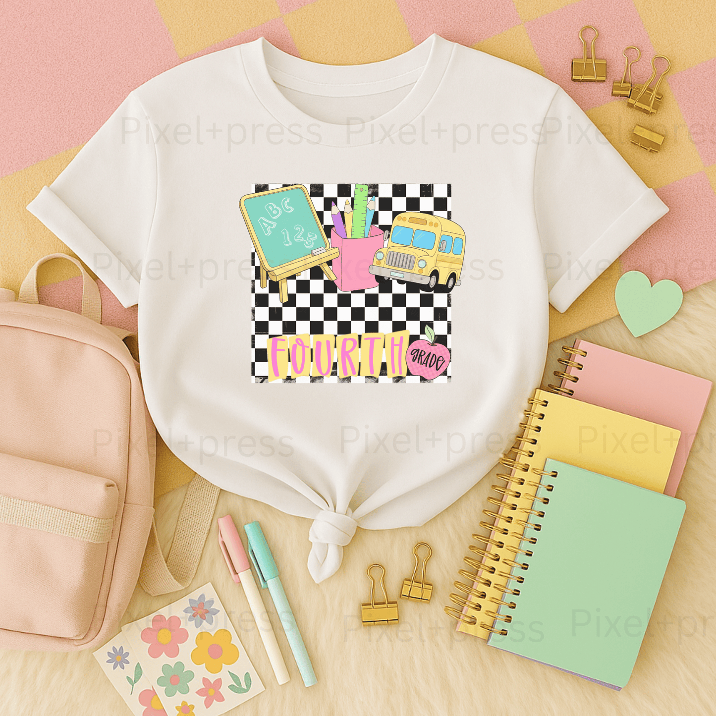 Retro Back-to-School Grade Tee – Youth Sizes