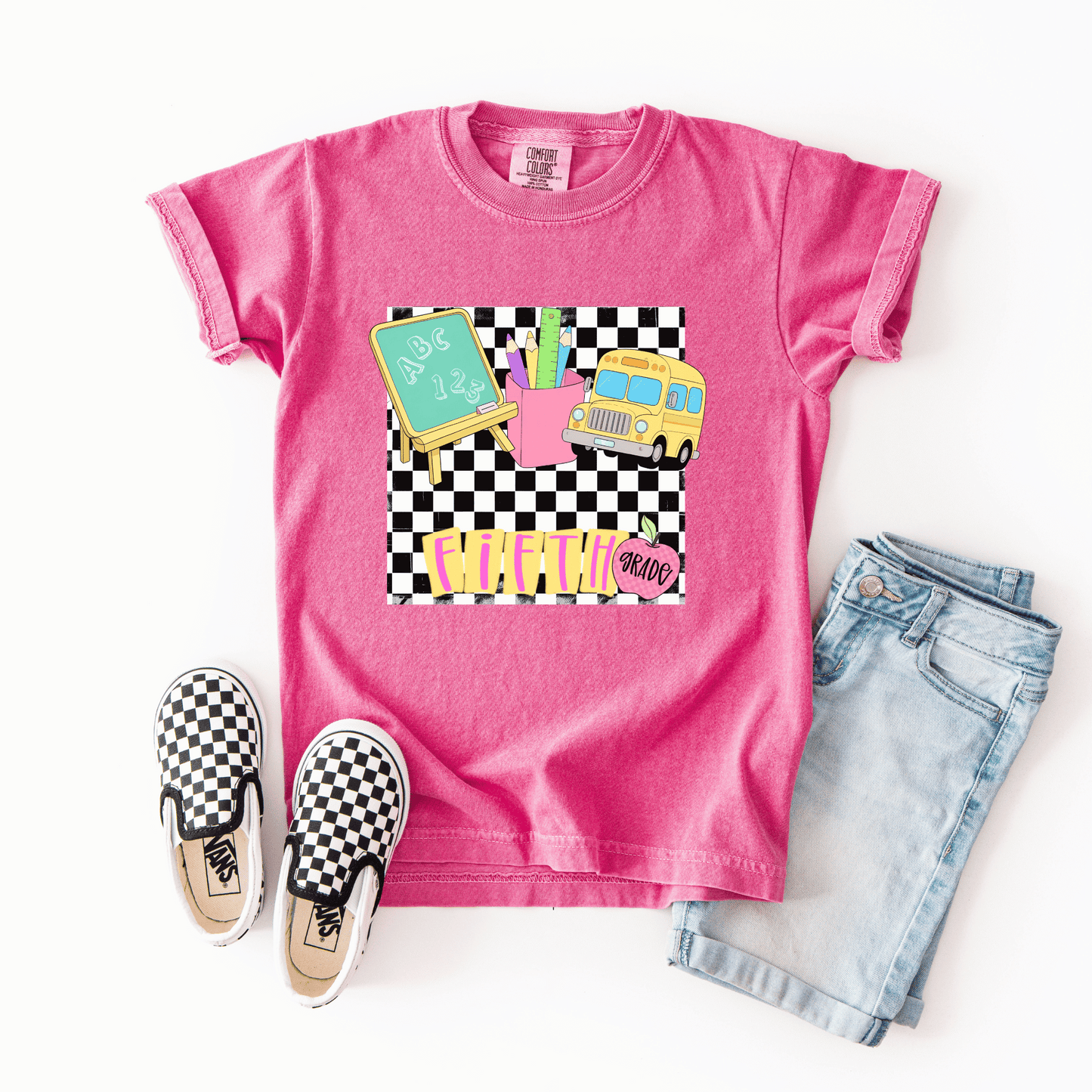 Retro Back-to-School Grade Tee – Youth Sizes