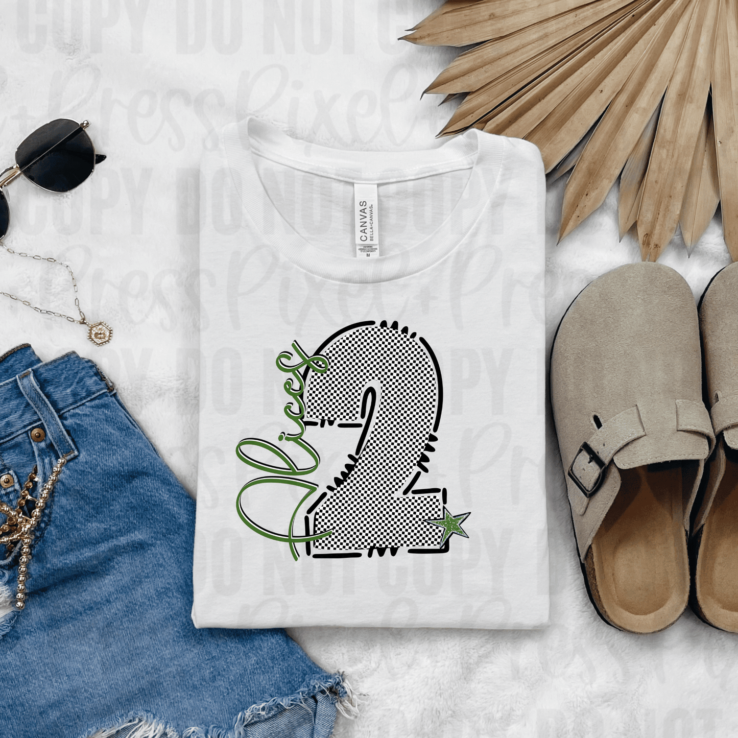 Custom Mascot + Jersey Number Tee – Youth & Adult Sizes