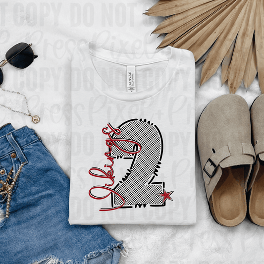 Custom Mascot + Jersey Number Tee – Youth & Adult Sizes